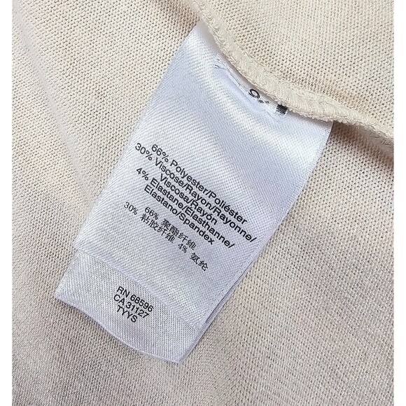 DKNY Womens Beige Cardigan Knit Sweater Open Front Long Sleeve Sz XS - Picture 8 of 10